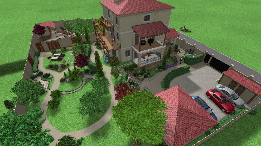 Приусадебная территория минигостинницы