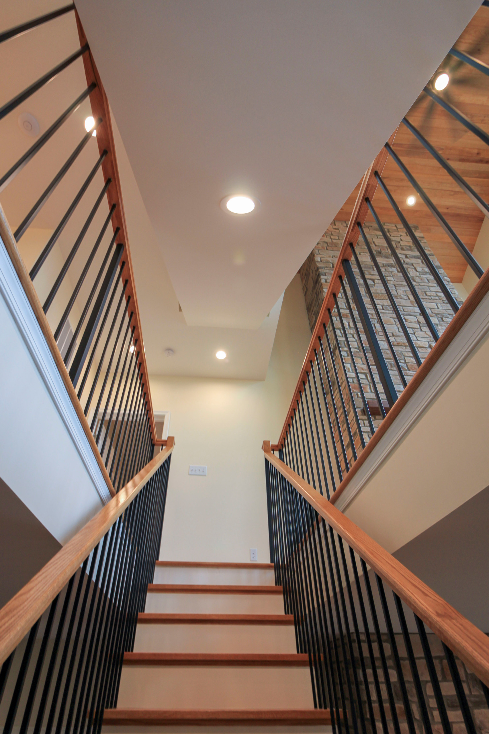 97_Airy Straight-Floating Staircase in Transitional-Mountain Home, Luray, VA 228