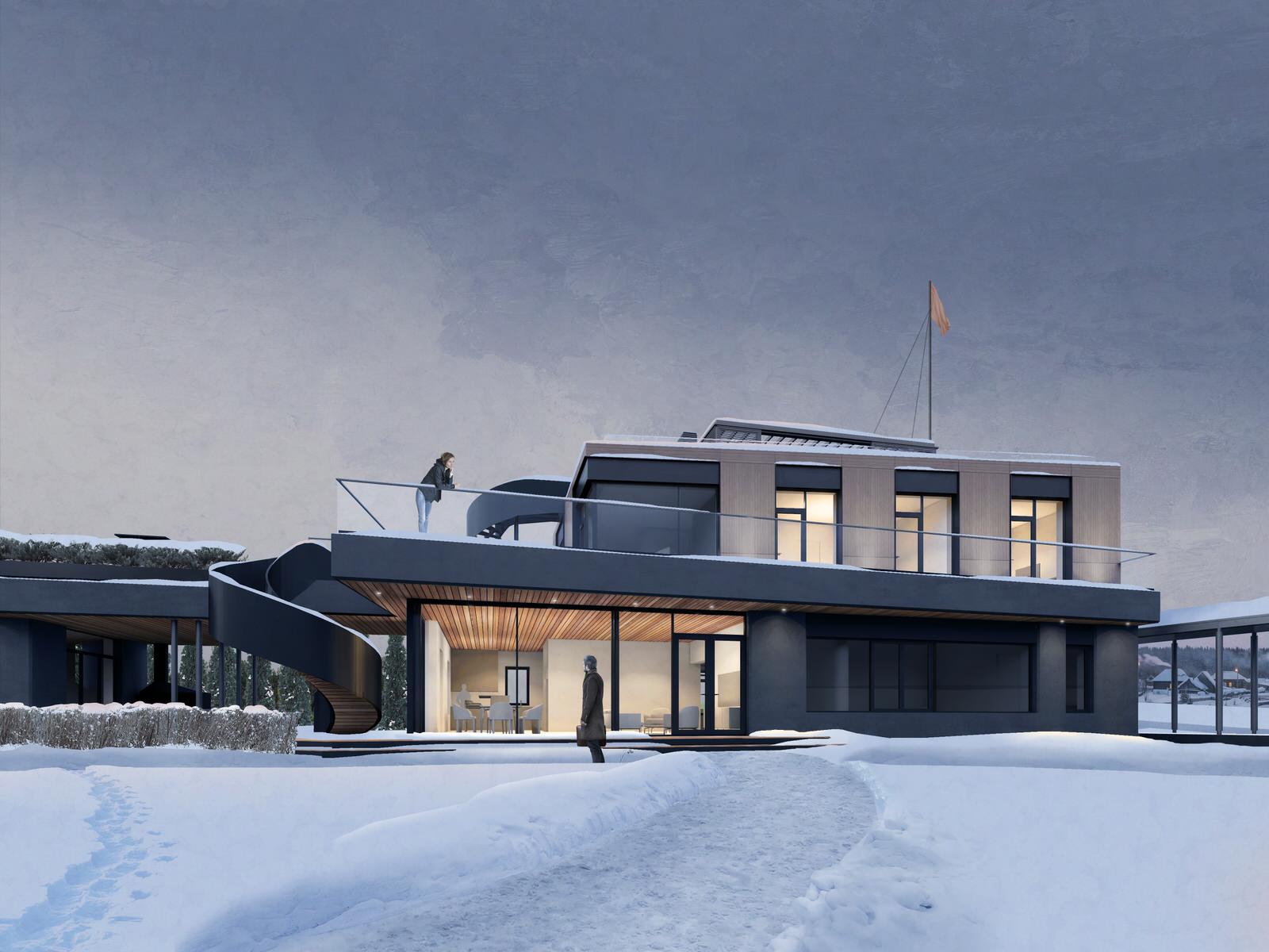 Загородный дом на Волге