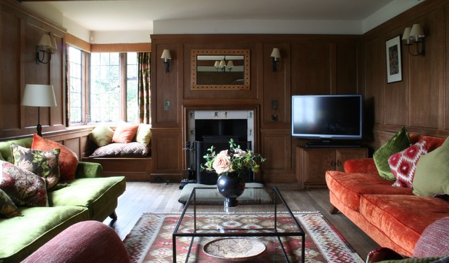 Drawing Room - Cofton Hackett amerikansk-craftsman-dagligstue