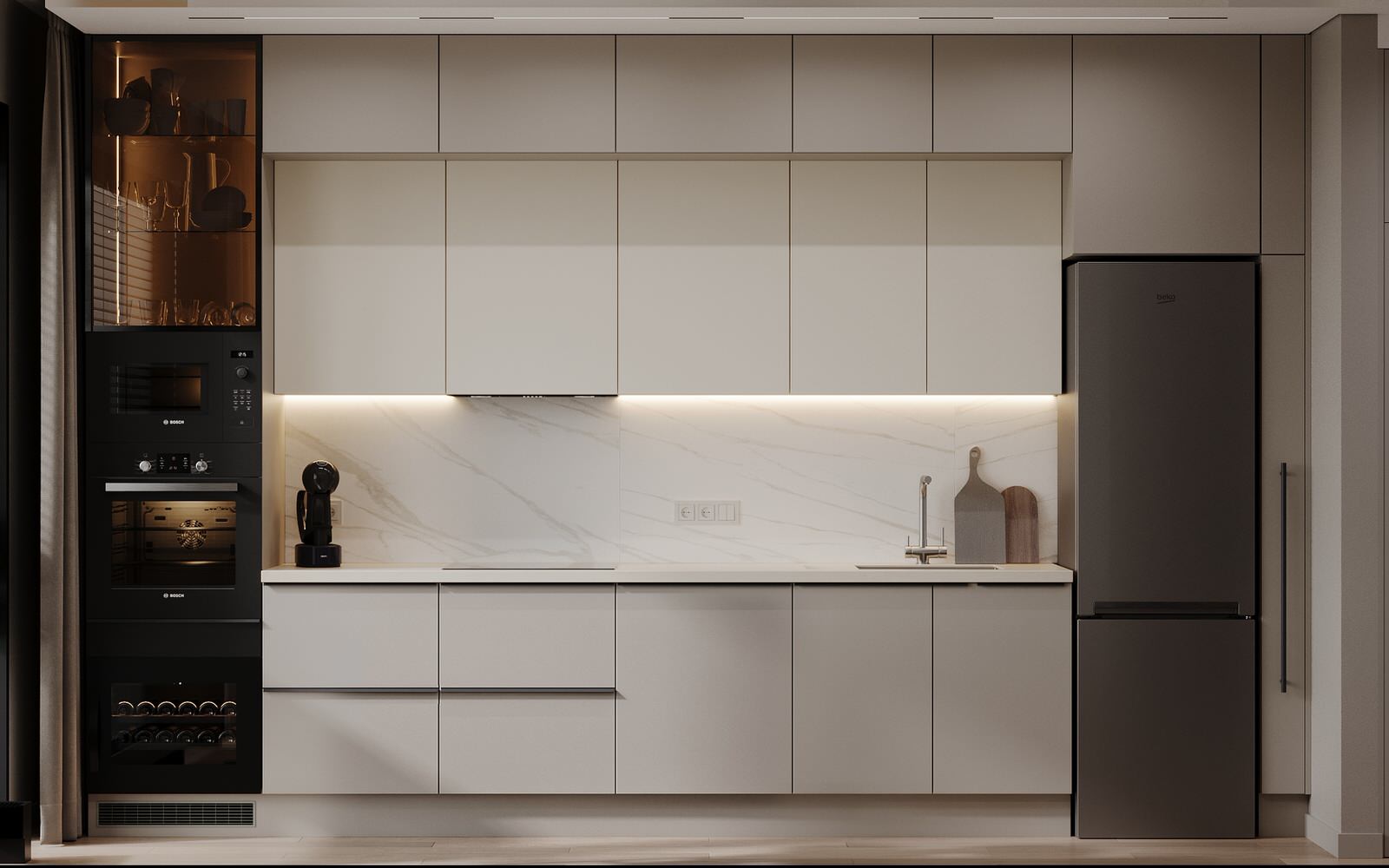 Интерьер квартиры в ЖК "Метрополия"