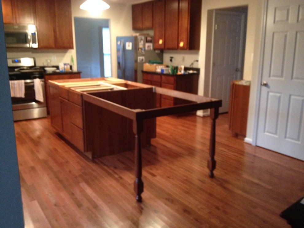Kitchen Island under construction