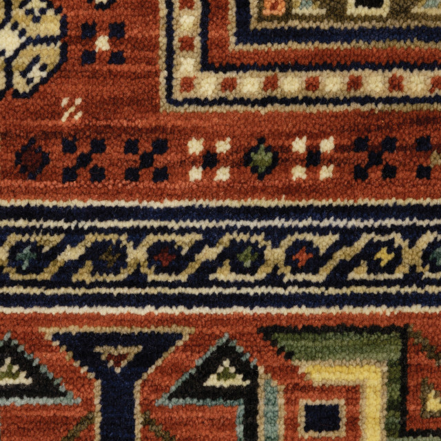 Aztec Red Area Rug Lizbeth Aztec Border Red/Multi Wool Blend Fringed Area Rug, 2'X3 ...