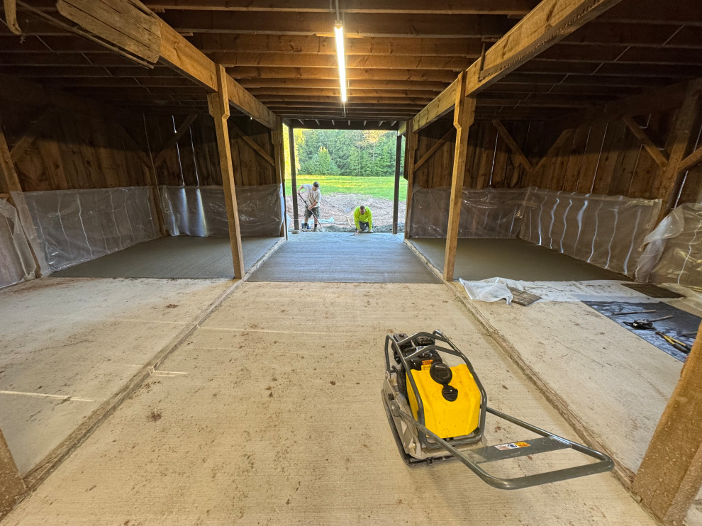 Barn Concrete Floor Installation