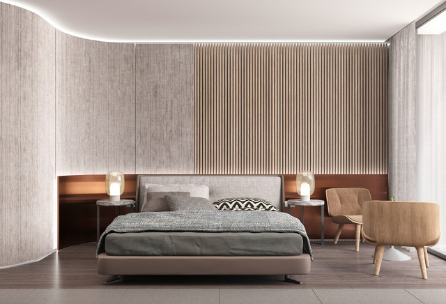 Apartment renovation moderne-chambre