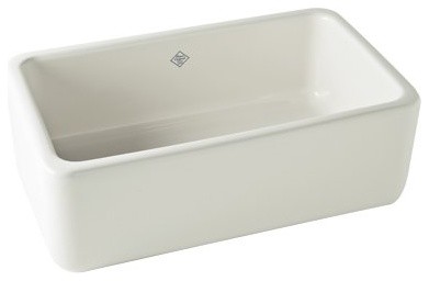 Rohl Handcrafted, Single-Basin, Fireclay, Apron-Front Farmhouse Kitchen Sink