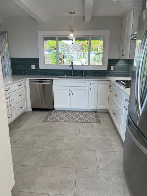 El Cerrito Hills Bright and Brick Kitchen