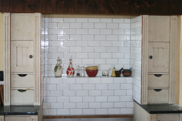 Tiled Kitchen Splashback klassisk-koek