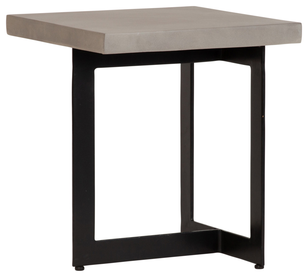 Kipling Concrete End Table Industrial Side Tables And End Tables by Design Tree Home Houzz