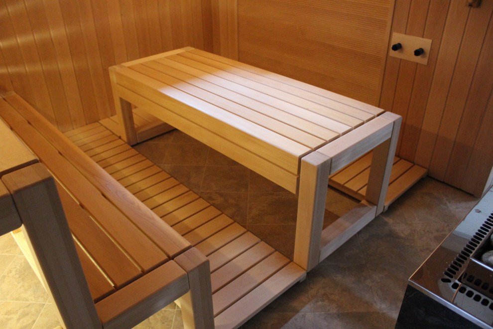 Парная стены ольха, пологи липа