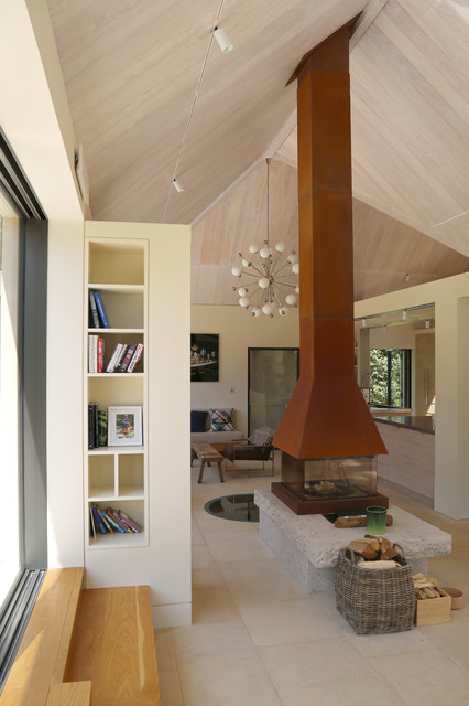 A Village Farmhouse contemporary-living-room