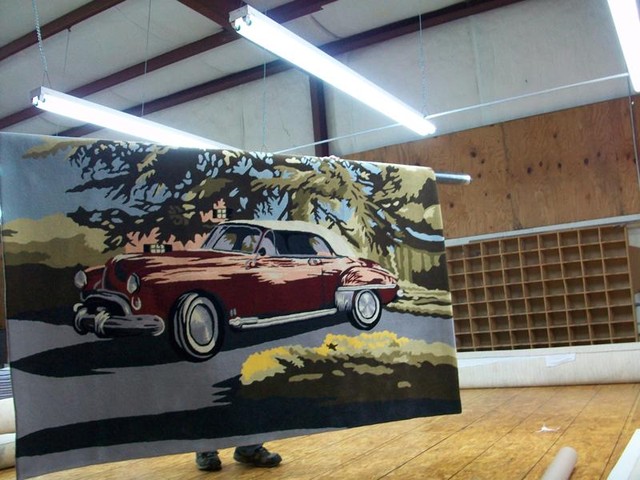 Custom Made Classic Car Area Rug Traditional Orange County By Custom Made Classic Car Area Rug Traditional