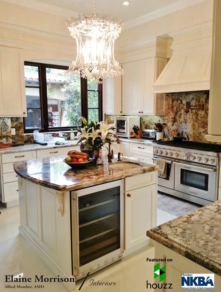 My Kitchen Remodel for a Client in Los Angeles featuring a Wolf Dual Fuel Range