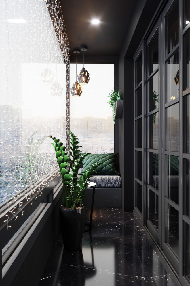 Квартира в черных тонах