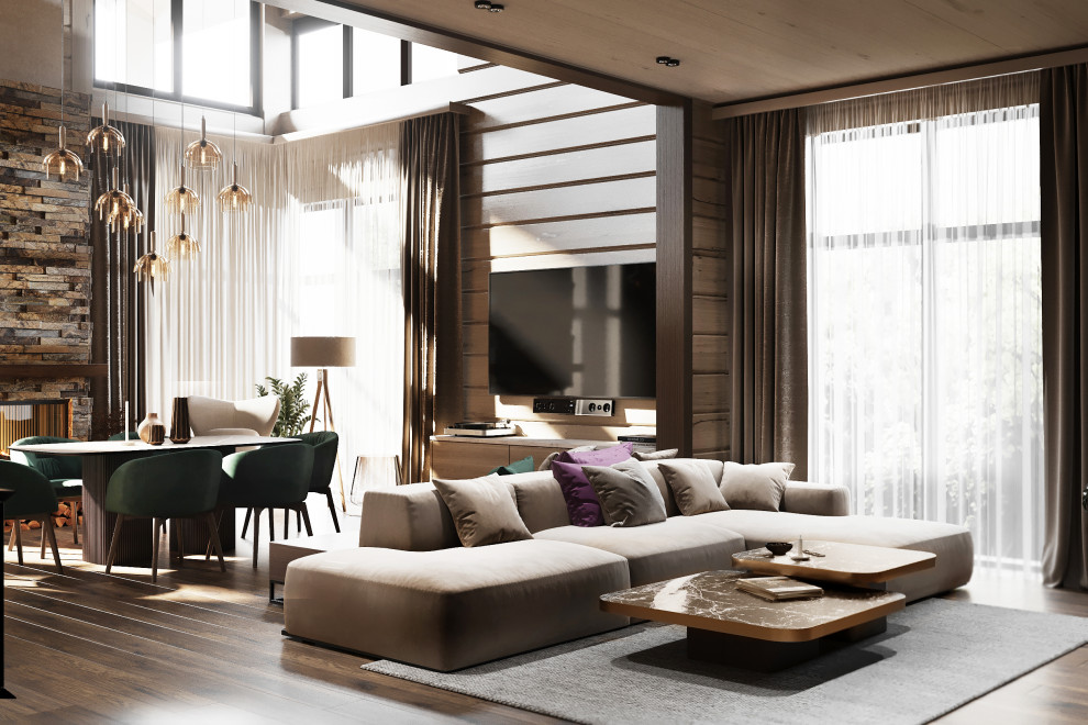 Проект интерьера деревянного дома в п.Завидово