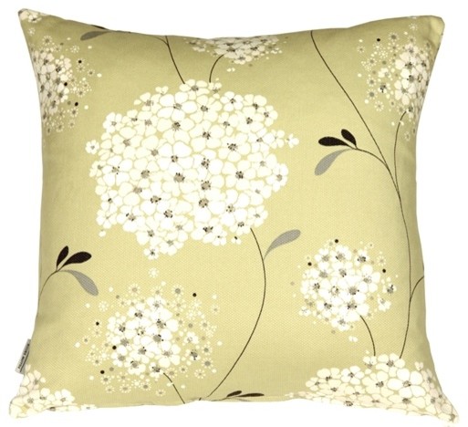 Pillow Decor - Vintage Bloom Green 22 x 22 Throw Pillow