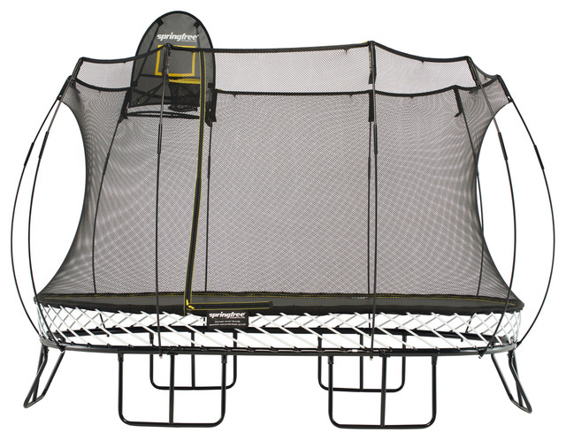 Springfree Trampoline 8 X13 Large Oval Smart Trampoline With Hoop