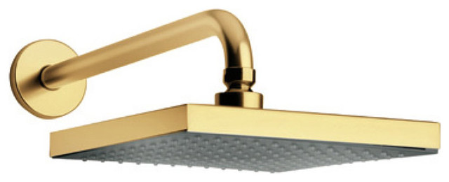 Gold Plated Roman Square Rain Shower Head Contemporary Gold Plated Roman Square Rain Shower