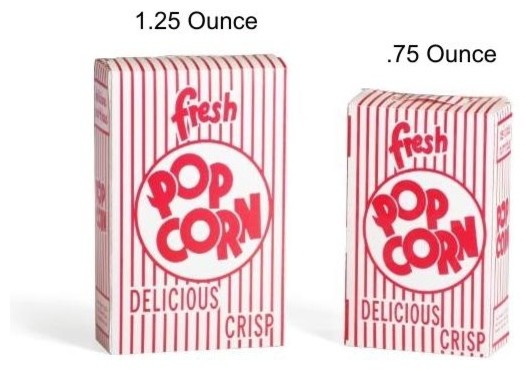 Movie Theater Popcorn Boxes ((50) 1.25 Ounce)