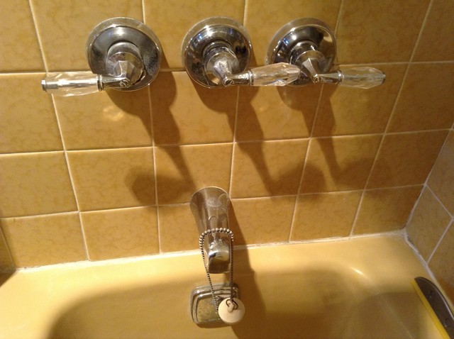 bathtub faucet repair progress