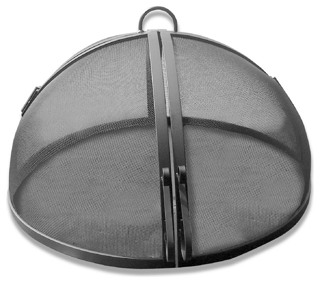 Master Flame 24 Diameter Fire Pit Screen Hinged Round Carbon Master Flame 24 Diameter Fire Pit Screen Hinged Round Carbon Steel Accessories By Aspen Industries Inc