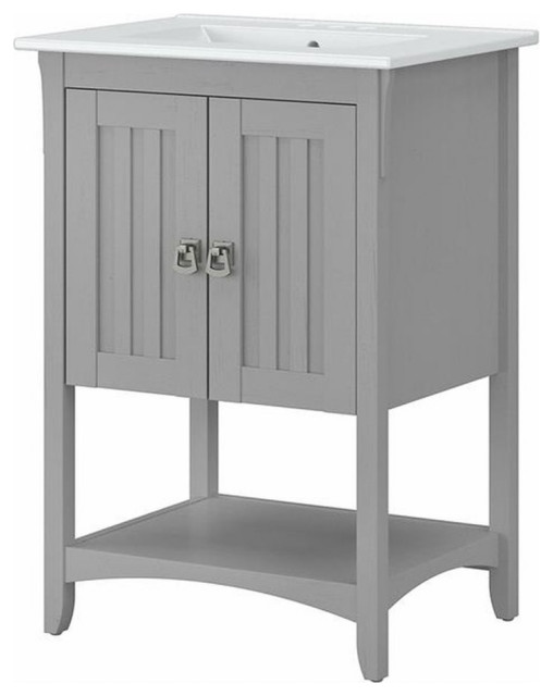 Bush Salinas 24"W Engineered Wood Bathroom Vanity in Cape Cod