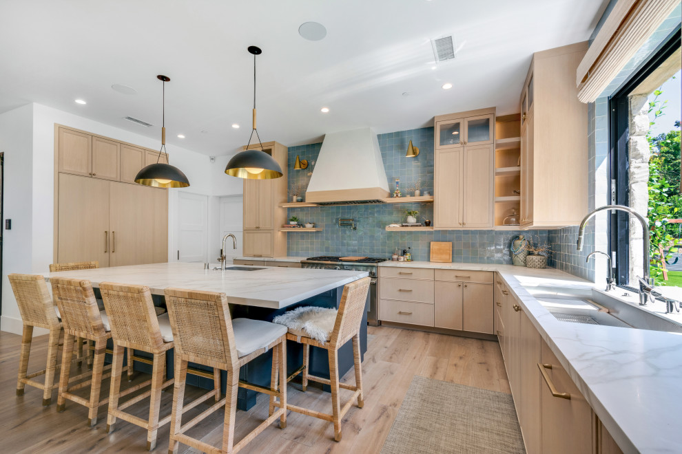 Inspiration for a transitional kitchen remodel in Orange County