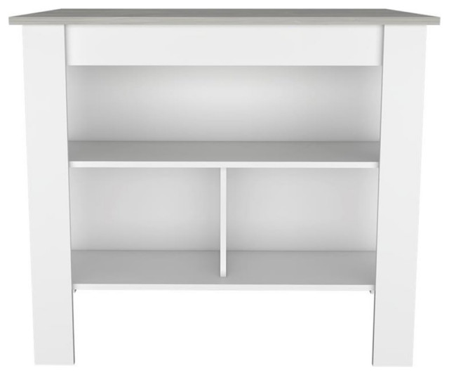 TUHOME Cala Kitchen Island Engineered Wood Kitchen Islands in Multi