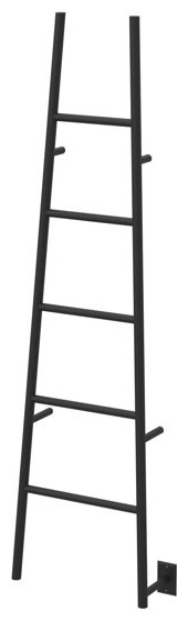 Amba ASMB Jeeves Model A Ladder 5 Bar Hardwired Drying Rack in Matte Black