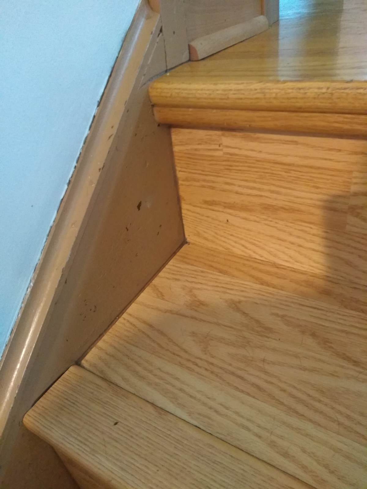 BEFORE old laminate steps
