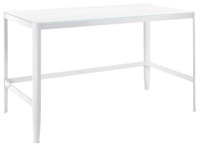 Lumisource Pia Contemporary Desk in White