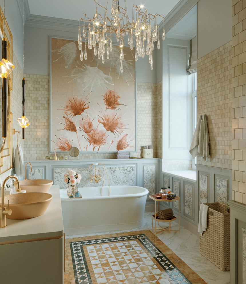 Ванная комната в Викторианском стиле.