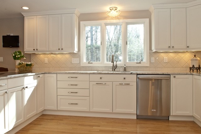 Classically White - Traditional - Kitchen - Boston - by KitchenVisions