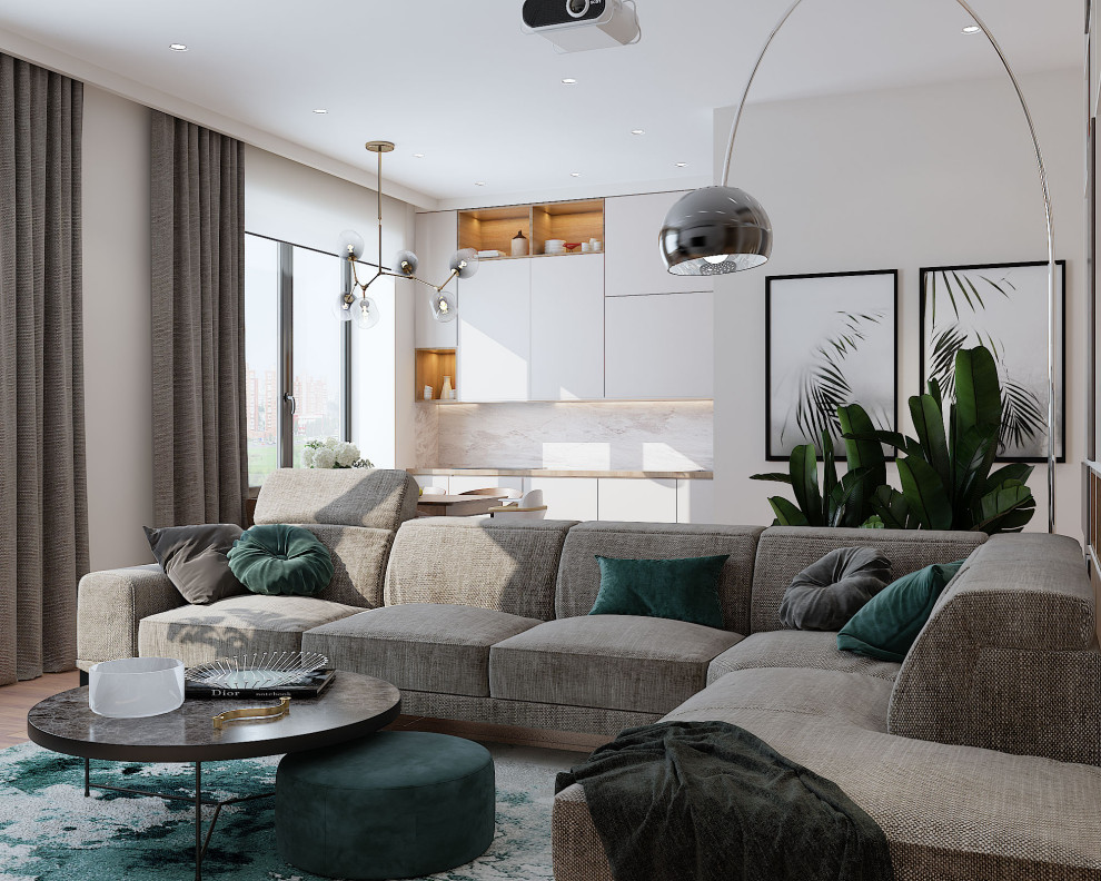 ДИЗАЙН-ПРОЕКТ ИНТЕРЬЕРА КВАРТИРЫ, ЖК СИМВОЛ, МОСКВА, 90 М²