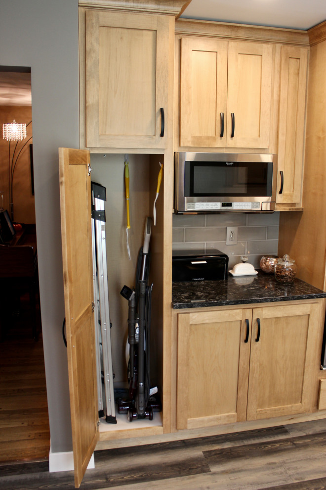 Quad Cities Kitchen Remodel with Great Storage and Maple