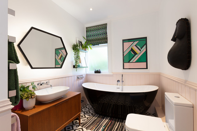 Surrey Ecclectic Home eclectic-bathroom