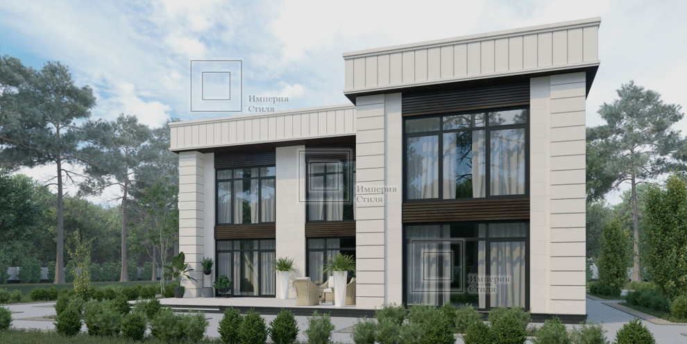 Проект дома с эксплуатируемой кровлей