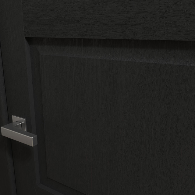 Double Barn Door Ego 5010 Painted Black Oak 13FT Rail Track Set, 84