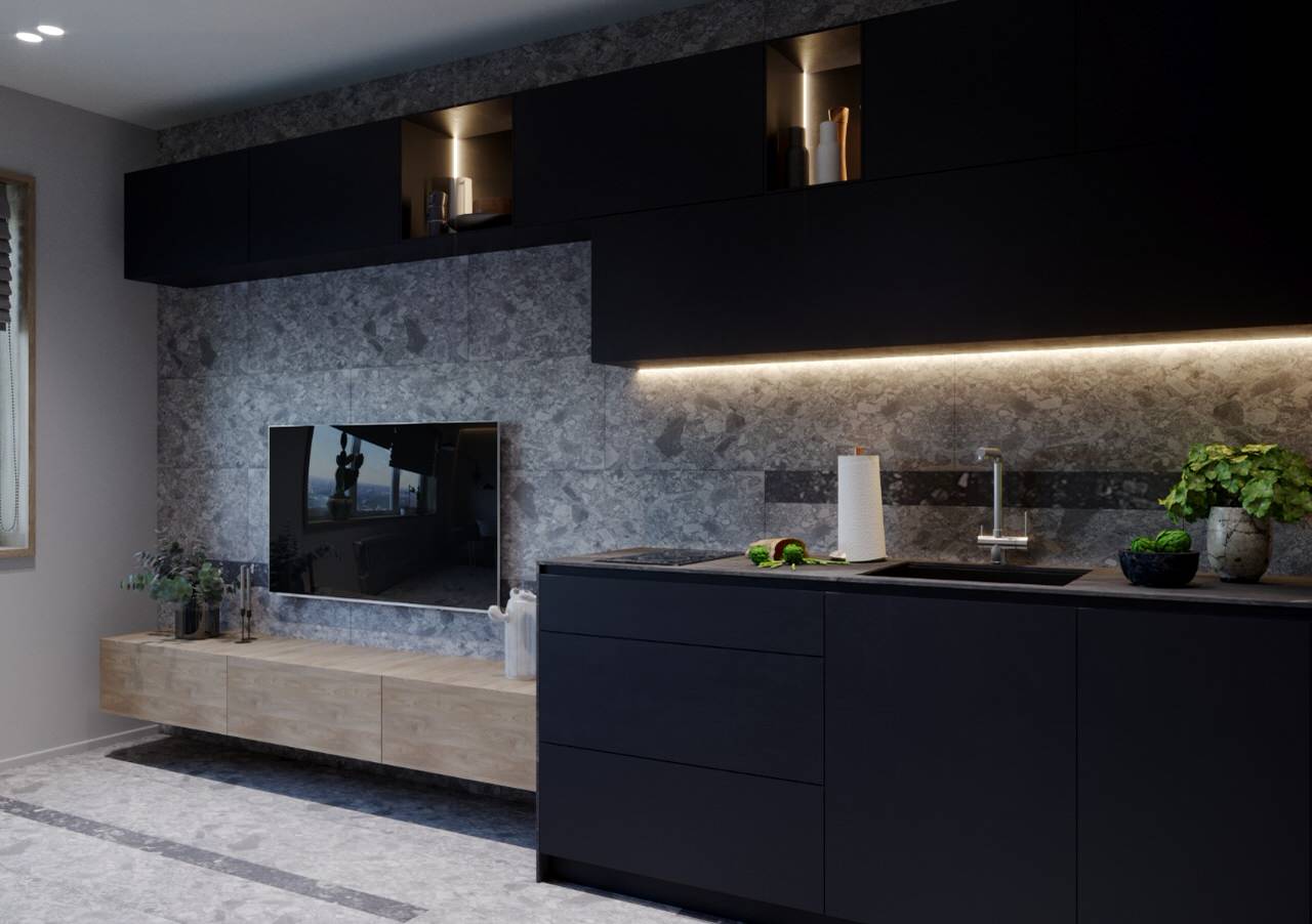 Двухкомнатная квартира в современном стиле