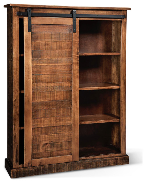 Carriage House Barn Door Bookcase Rustic Bookcases by Sunny