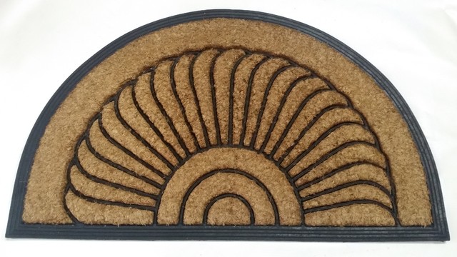 Sunburst Coir Doormat Contemporary Doormats By Lords Imports