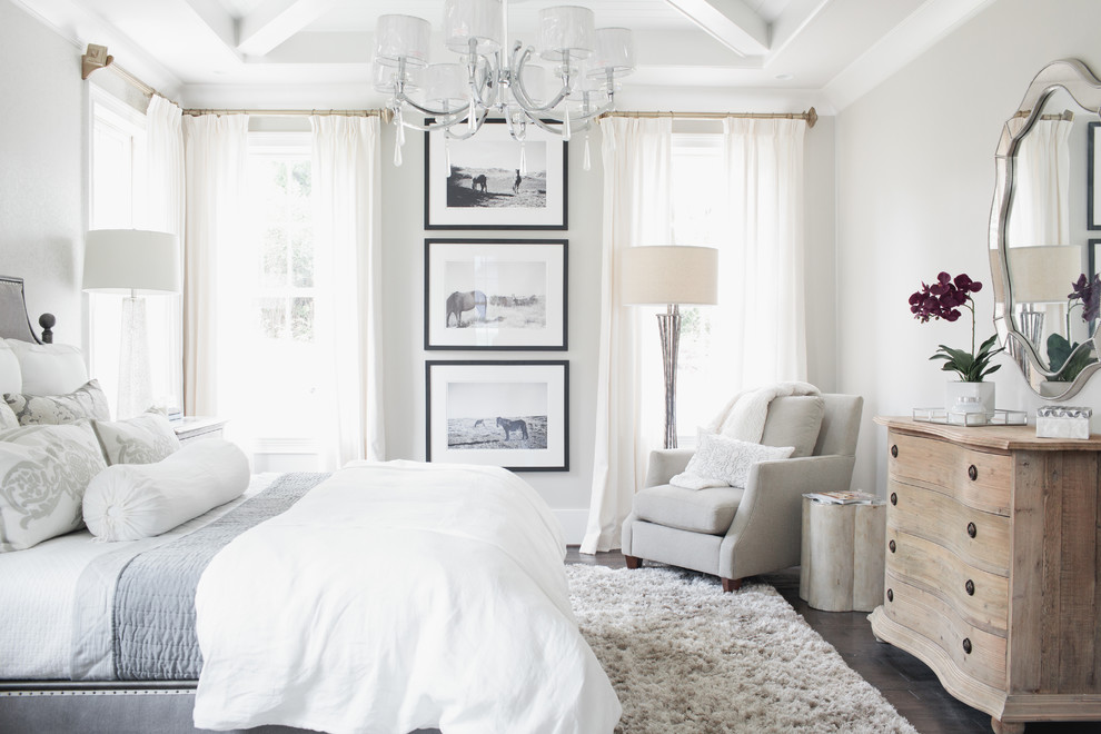 Inspiration for a transitional bedroom in Birmingham.