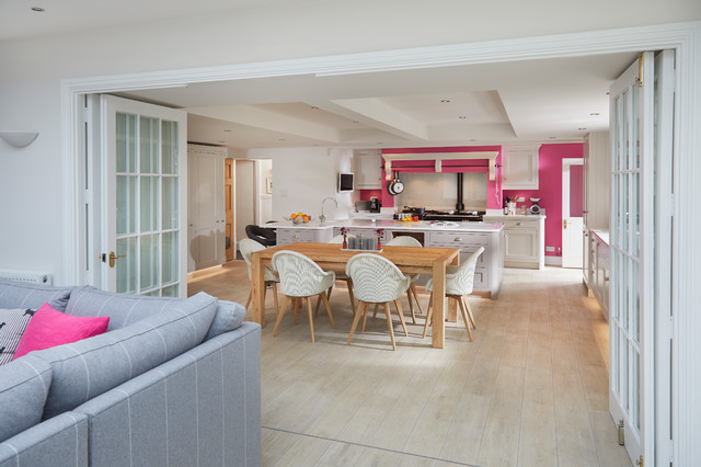 A Bespoke Open Plan - Shaker 2 x Tone Painted Kitchen transitional