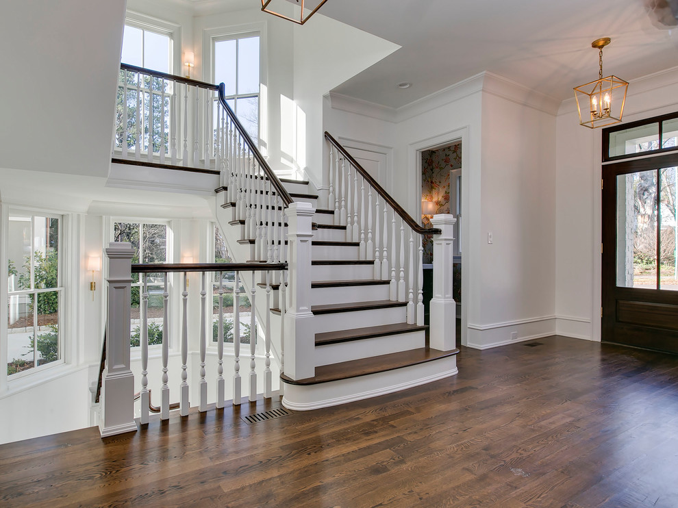 Inspiration for a transitional entryway in Raleigh.