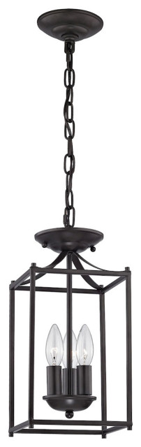 Thomas 3 Light Foyer Pendant, Oil Rubbed Bronze