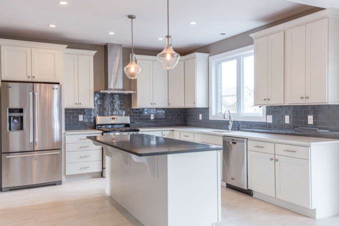 Inspiration for a transitional kitchen remodel in Toronto