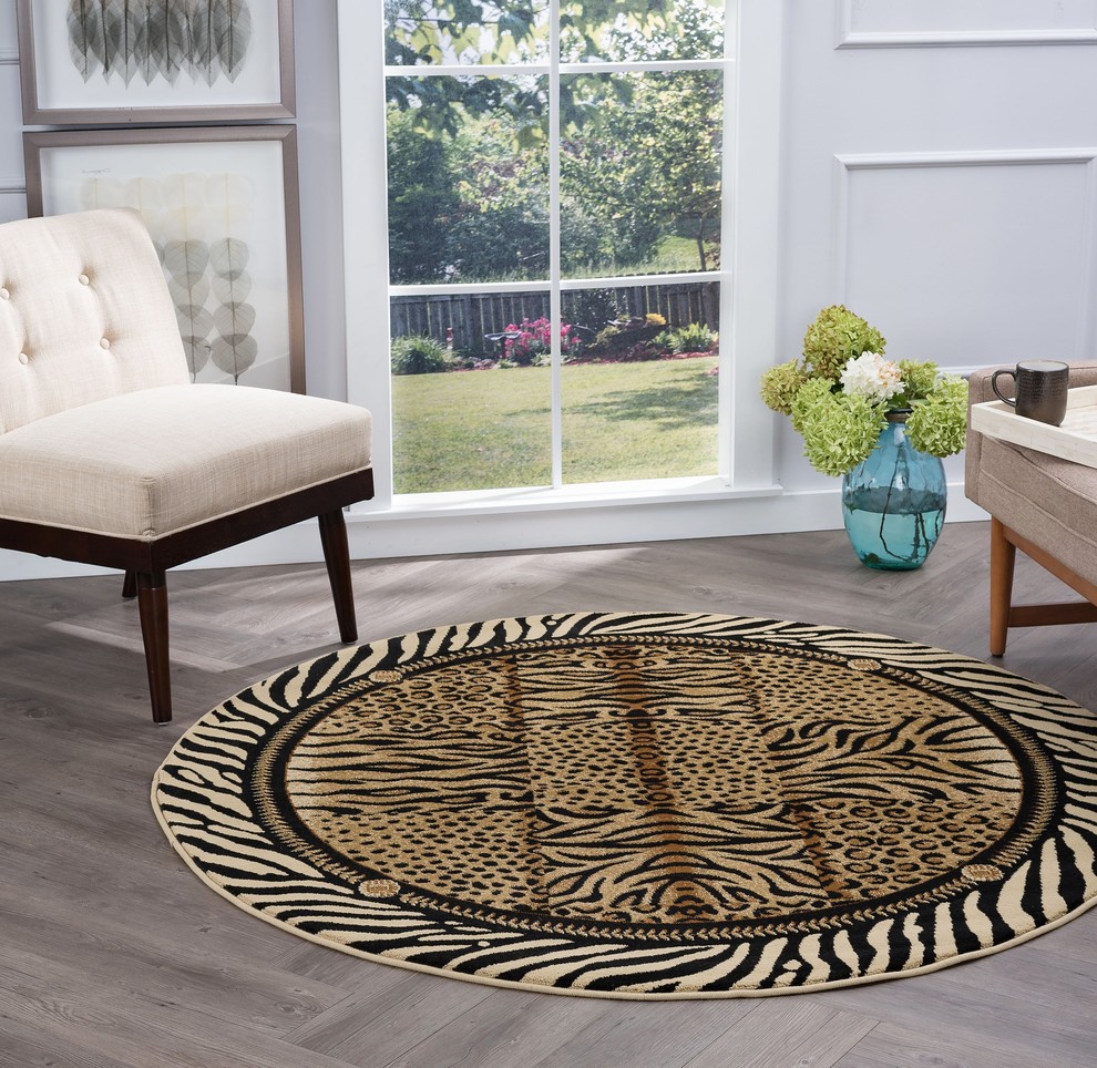 Savannah Contemporary Animal Area Rug Contemporary Area Rugs by