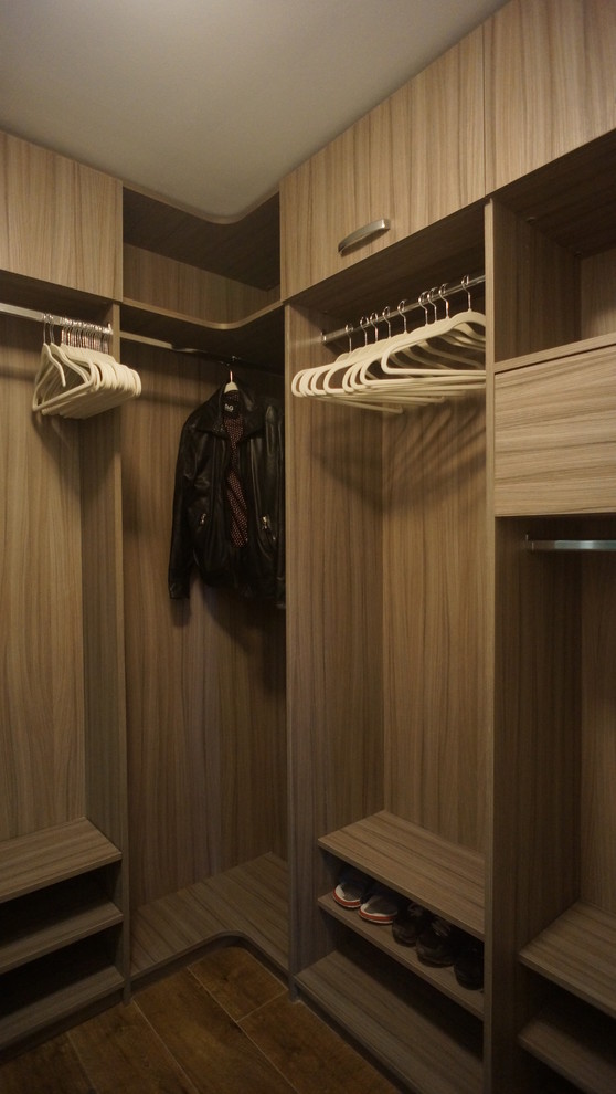 Photo of a contemporary storage and wardrobe in Miami.