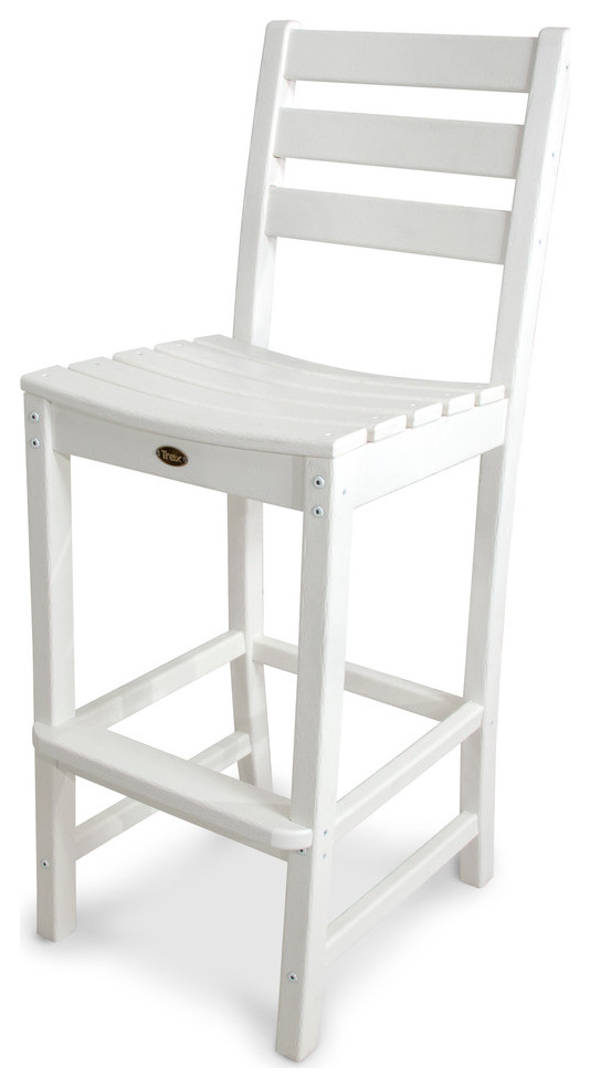 Monterey Bay Bar Side Chair Beach Style Outdoor Bar Stools And