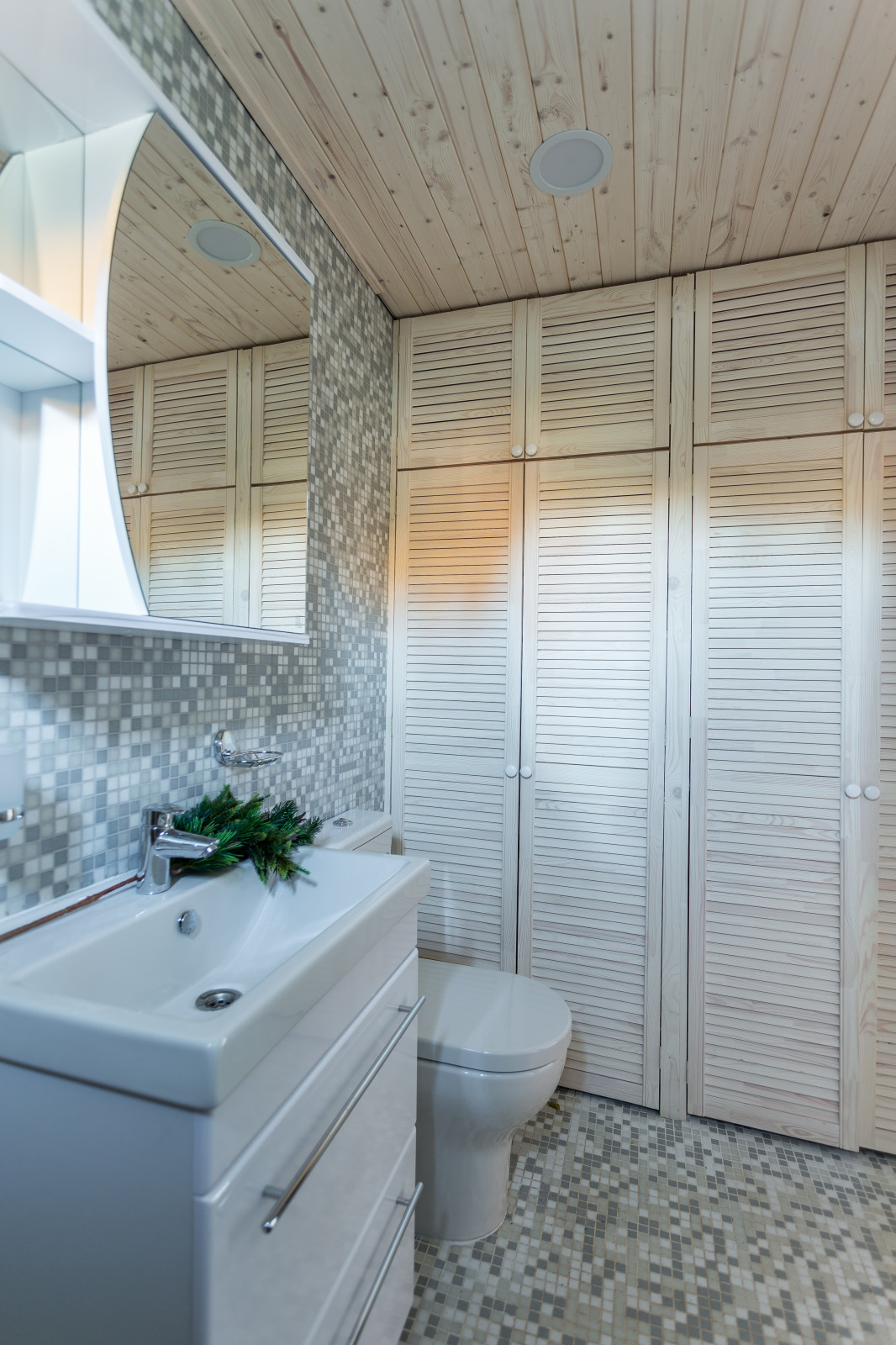 Компактная дача в стиле барнхаус.